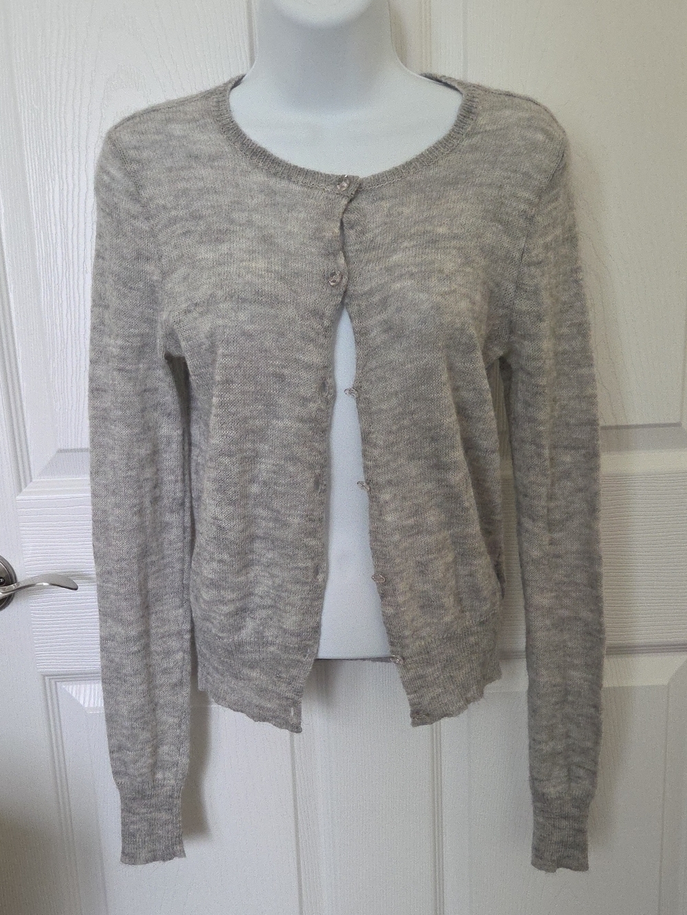 J. Crew Heather Alpaca Cardigan M